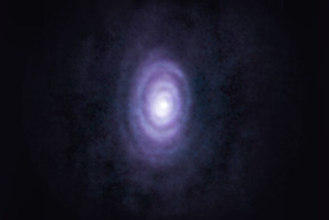 Uma visão mostrando a estrela rica em carbono V Hya em seu capítulo final.