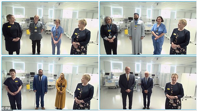 A rainha conversou com funcionários e pacientes do NHS em uma videochamada compartilhando suas próprias dificuldades ao ser tratada para o Covid em fevereiro