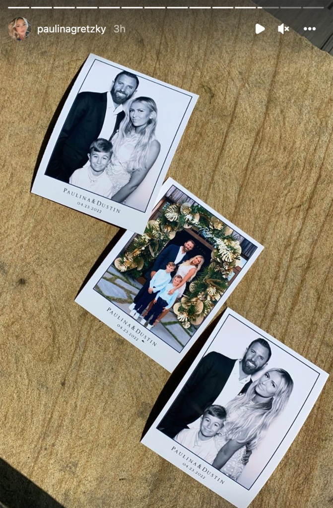 Antes do grande dia, Gretzky postou fotos do casamento do casal no fim de semana no Instagram