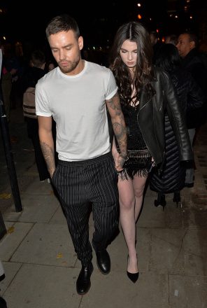 Liam Payne e Maya Henry foram vistos saindo do Shaftesbury Theatre depois de participar da noite da imprensa "e Julieta" Em Londres em 21 de novembro de 2019. Crédito: Matrix / MediaPunch *** USA ONLY *** / IPX