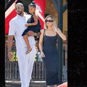 Khloe Kardashian e Tristan Thompson passam tempo com a filha Troy