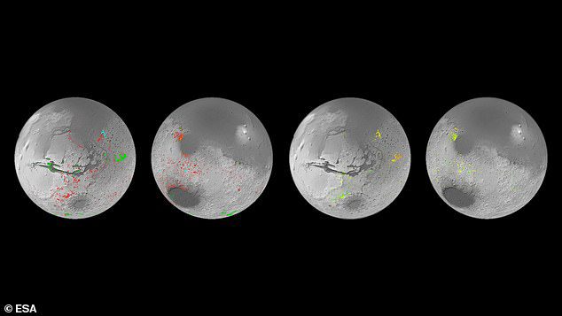 Cientistas da Agência Espacial Européia (ESA) criaram o primeiro mapa aquático de Marte, baseado em dados do Mars Express e do Mars Reconnaissance Orbiter da NASA.