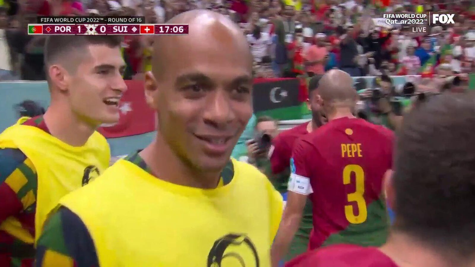 O português Gonçalo Ramos marca um gol contra a Suíça em 17 minutos